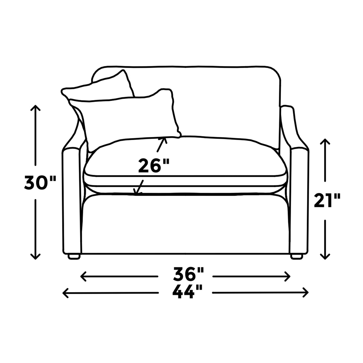 Mi sillón reclinable eléctrico Cloud Slope dimensions