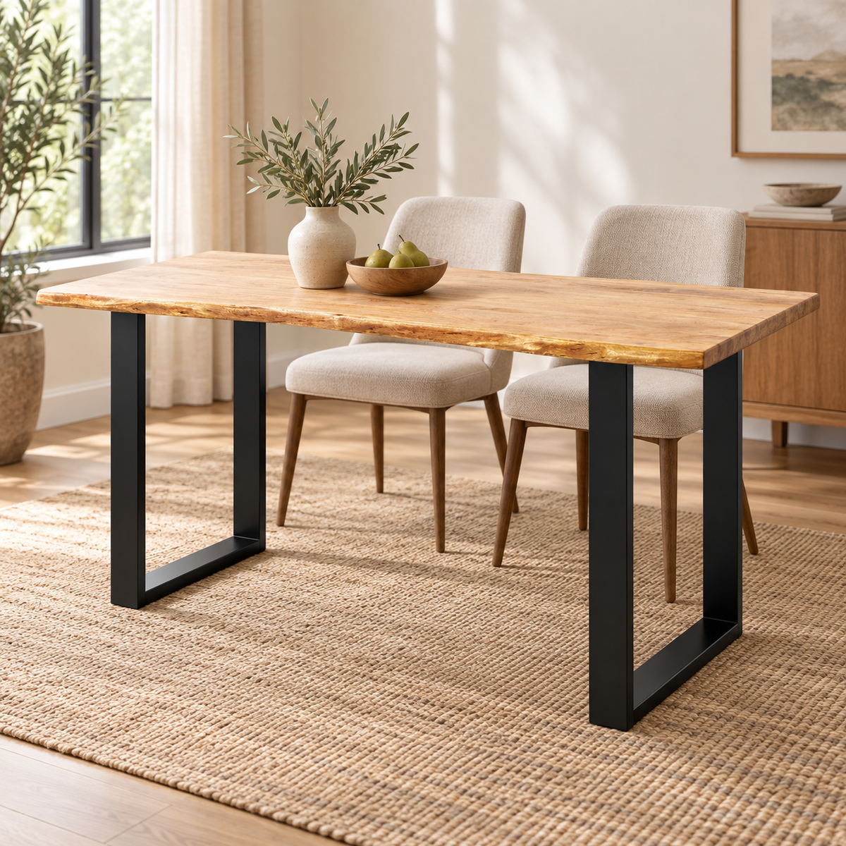 60 inch Natural table — Made for gathering, generated visualization