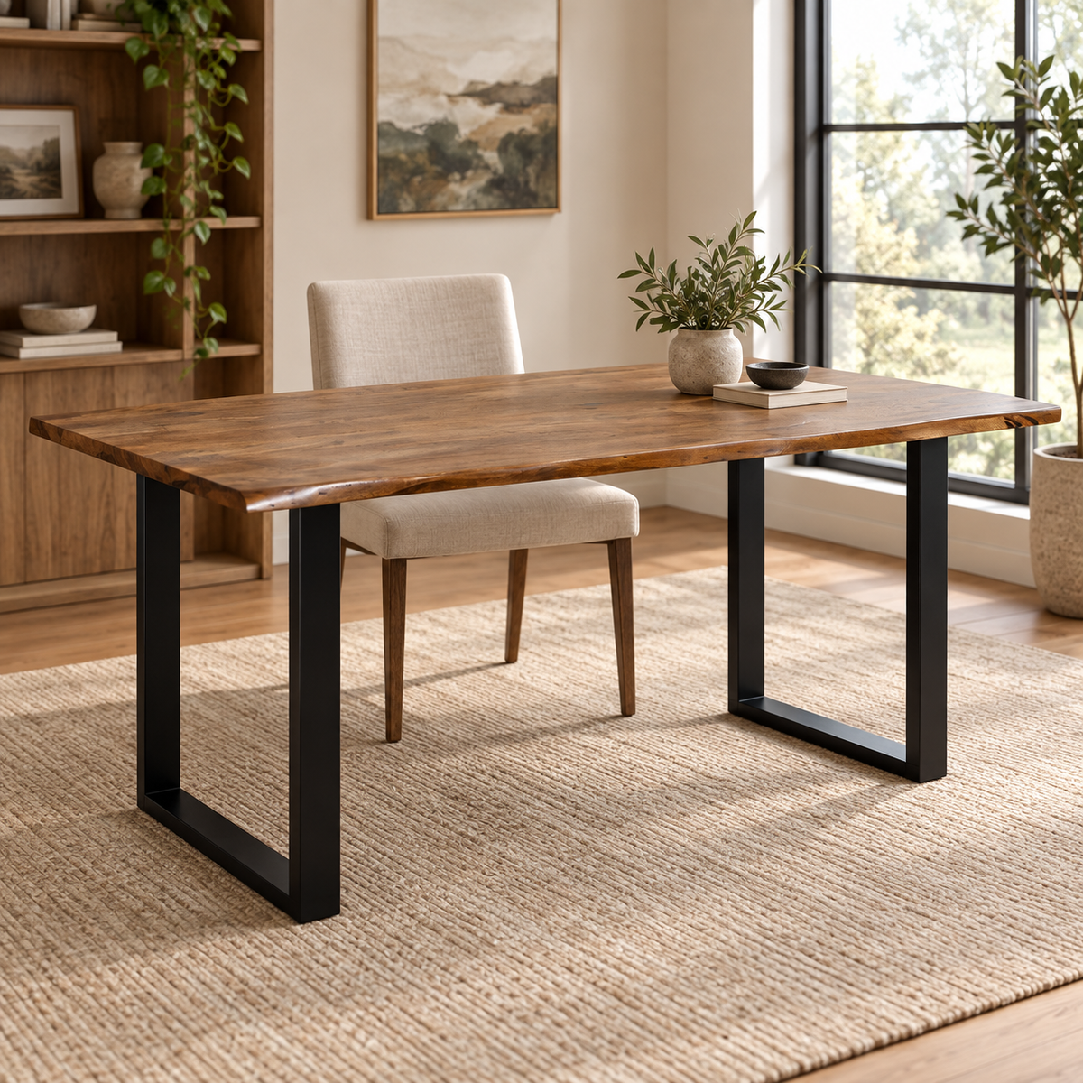 71 inch table — A workspace with character, generated visualization
