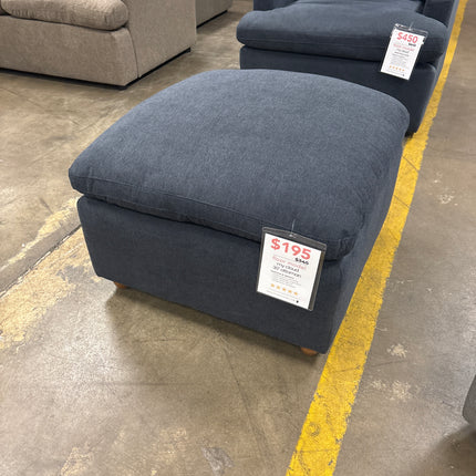 30” My Cloud Ottoman Slate Blue / Floor Model