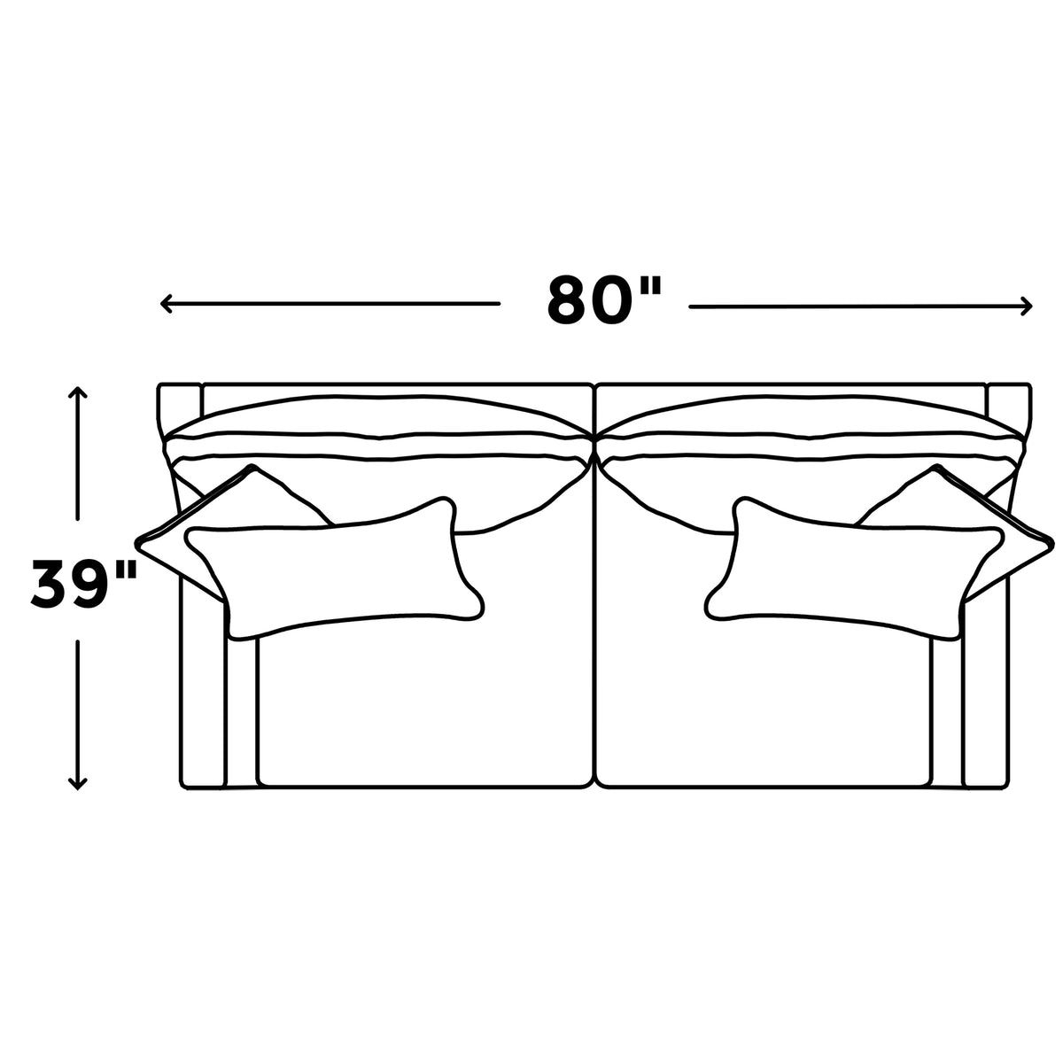 Mi Cloud Slope de 2 piezas dimensions