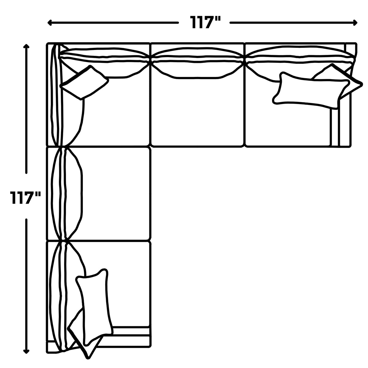 Mi Cloud Slope 5 piezas L dimensions