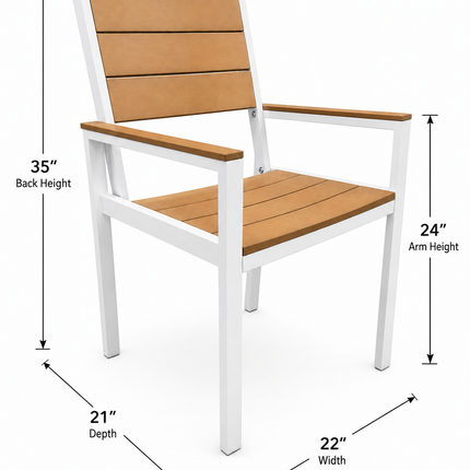 Winston Polywood Outdoor Dining Chair (2 Pack)