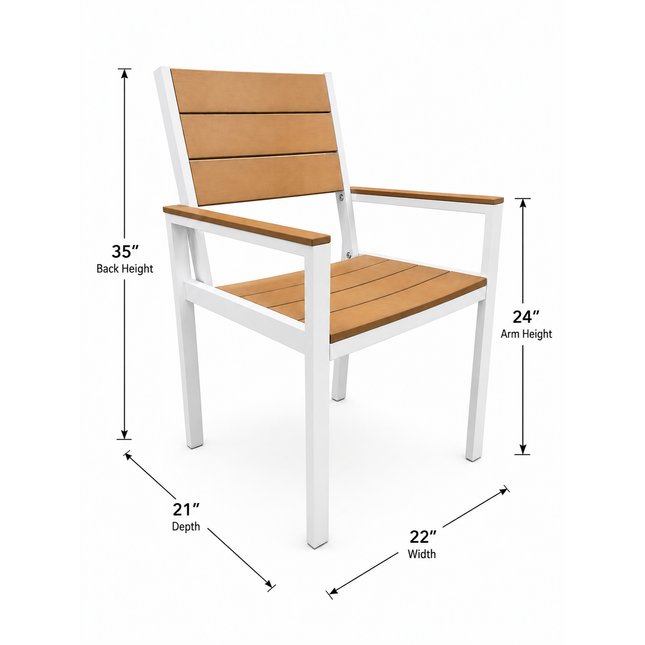 Winston Polywood Outdoor Dining Chair (2 Pack)