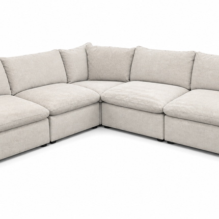 Como 5 Piece L + Two Consoles