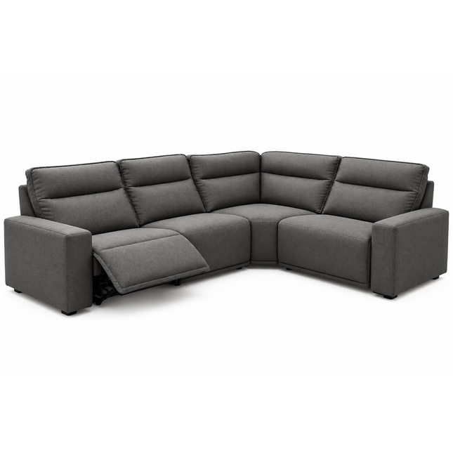 Meridian 4 Piece Reclining Sectional - Power Ends & Armless