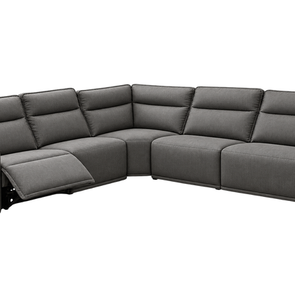 Meridian 5 Piece Reclining Sectional - Power Ends & Armless