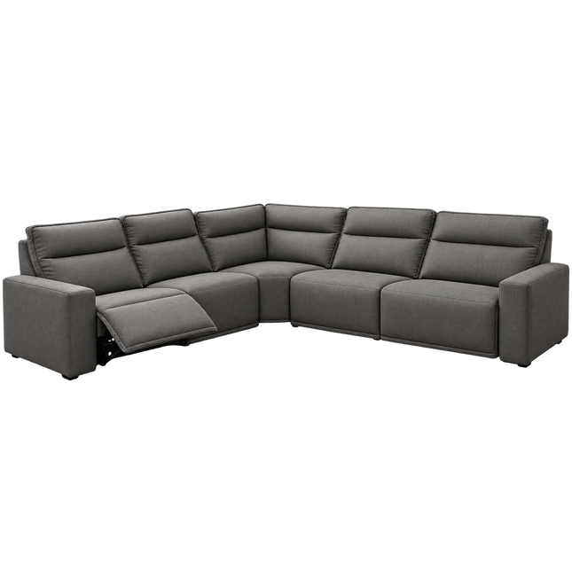 Meridian 5 Piece Reclining Sectional - Power Ends & Armless