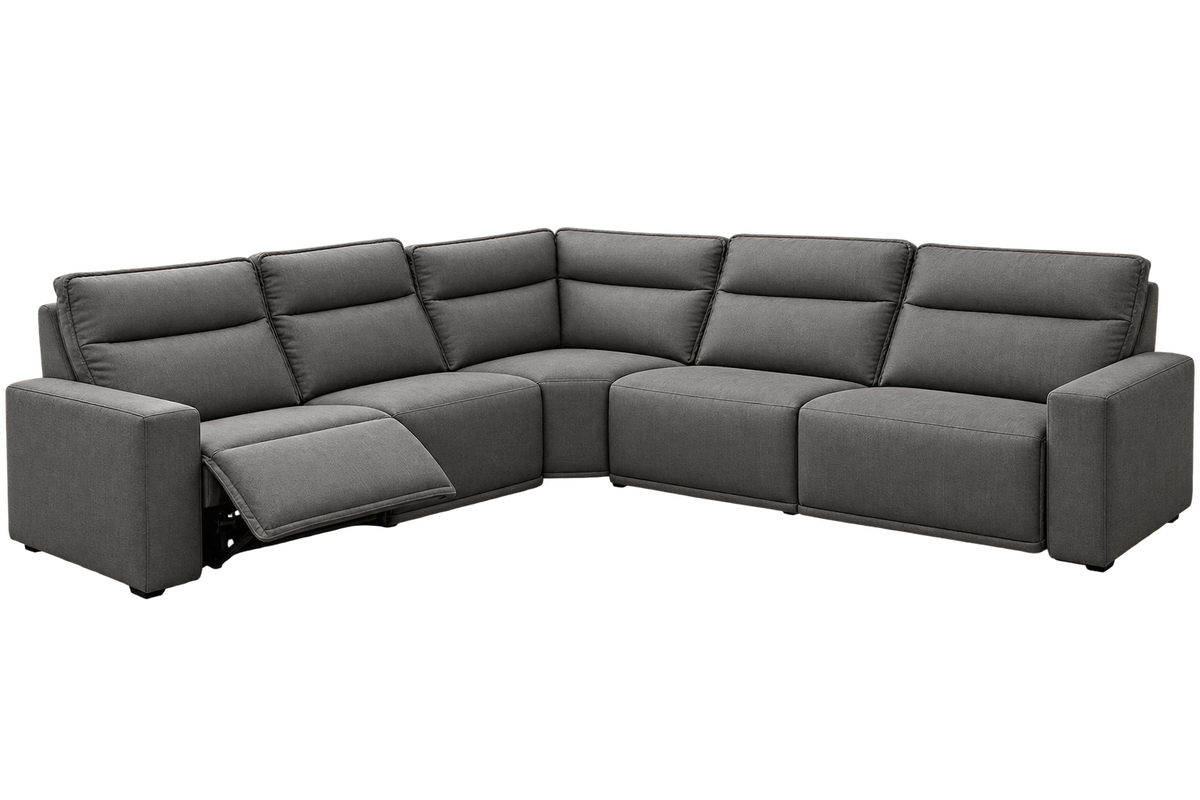 Meridian 5 Piece Reclining Sectional - Power Ends & Armless