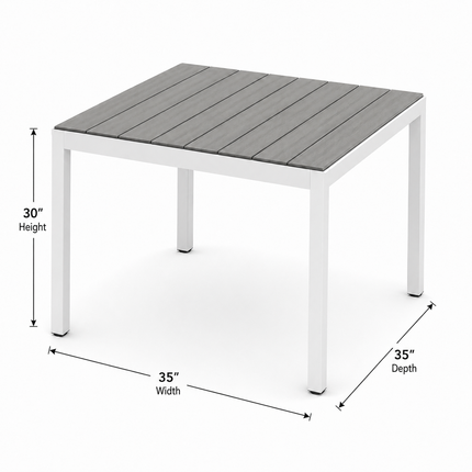 Winston Polywood Outdoor Square Dining Table