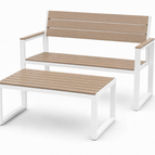 White Frame / Brown Polywood