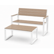 White Frame / Brown Polywood