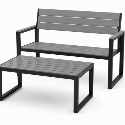 Winston Polywood Outdoor Bench & Coffee Table
