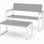 White Frame / Grey Polywood
