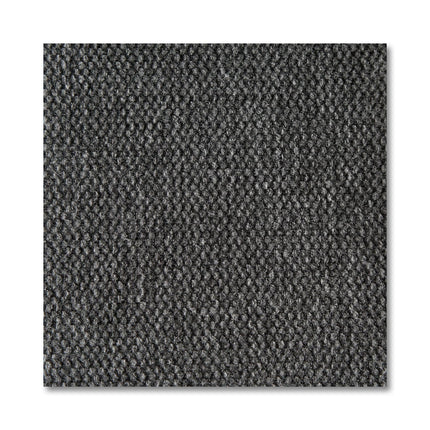 Close-up of My Cloud Classic Cushion Cover in gray textured fabric. The coarsely woven pattern features interlocking fibers for a uniform, raised surface, ideal for replaceable cushion covers. Lighting highlights the texture and accentuates various shades of gray.
