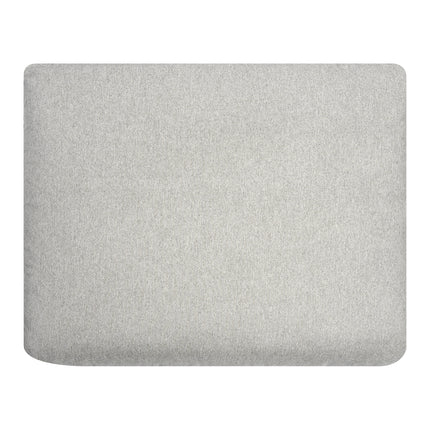 The My Cloud Classic Cushion Cover features a square, light gray fabric surface with a subtle texture and slightly rounded edges. Its replaceable covers provide versatility, catering to customers seeking both style and practicality in a uniformly woven upholstery piece.