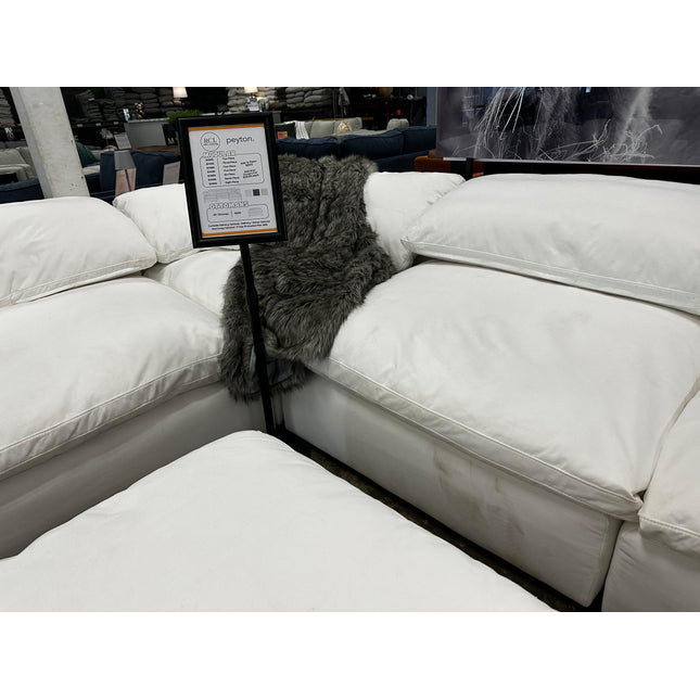 Peyton 5 Piece + Ottoman White / Open Box