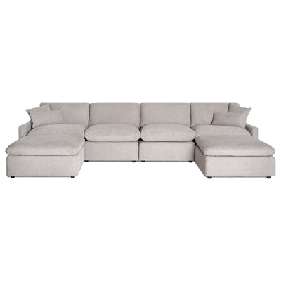 My Cloud Slope 4 Piece Straight + 2 Ottomans