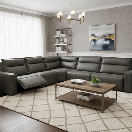 Seccional reclinable Meridian de 6 piezas