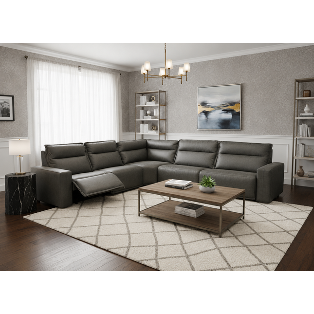 Seccional reclinable Meridian de 6 piezas