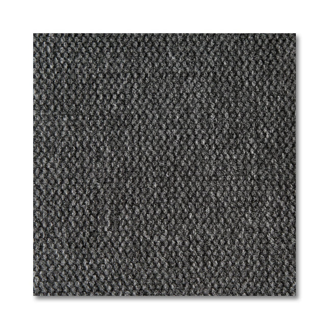 Close-up of Free Fabric Swatches reveals a textured dark gray fabric with a subtle small diamond pattern. The slightly coarse surface adds depth and detail to the material.