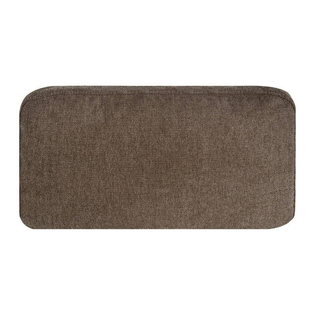 The My Cloud Pillow, rectangular and brown with rounded corners and a textured surface, is the perfect welcome piece to complement your sectional sofa or accent pillows.