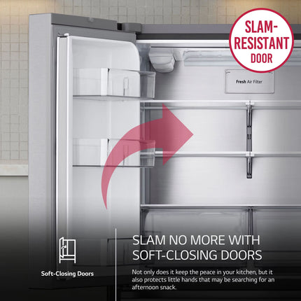 LG LF26C8210S Smart Counter-Depth MAX™ 4-Door French Door Refrigerator