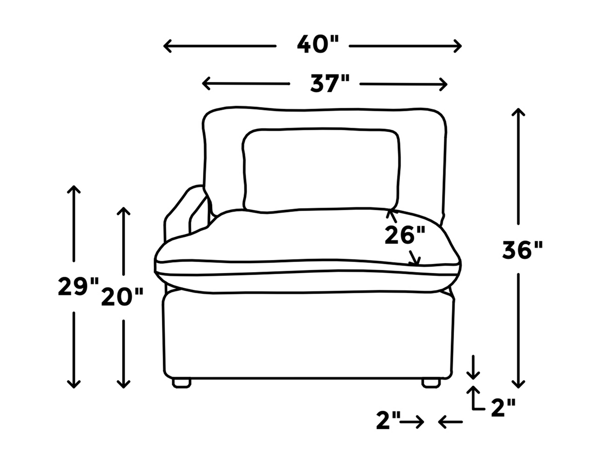 My Cloud Left Arm dimensions