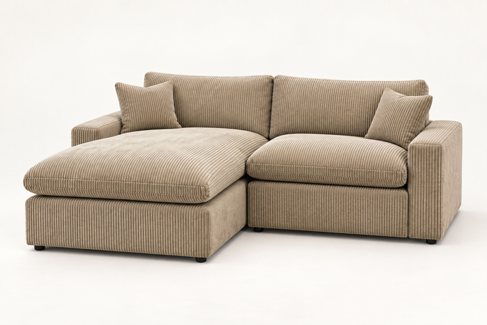 Yeti 2 Piece Left Chaise in Sand