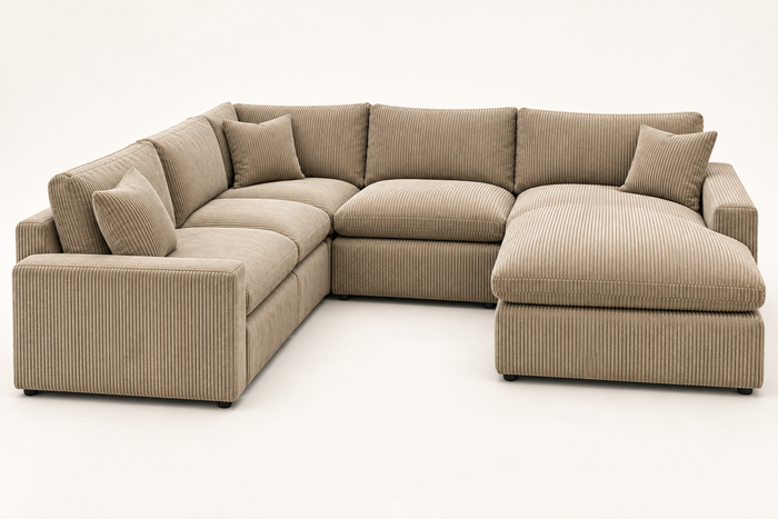 Yeti 5 Piece L / Right Chaise in Sand