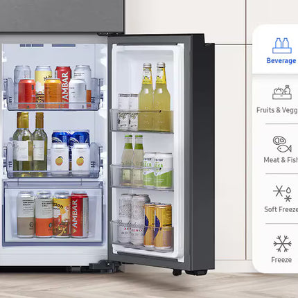 SAMSUNG REFRIGERATOR RF23DB9600QL Bespoke AI 4-Door Flex™