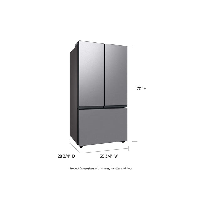 SAMSUNG REFRIGERATOR RF24BB6200QL Bespoke AI 3-Door French Door